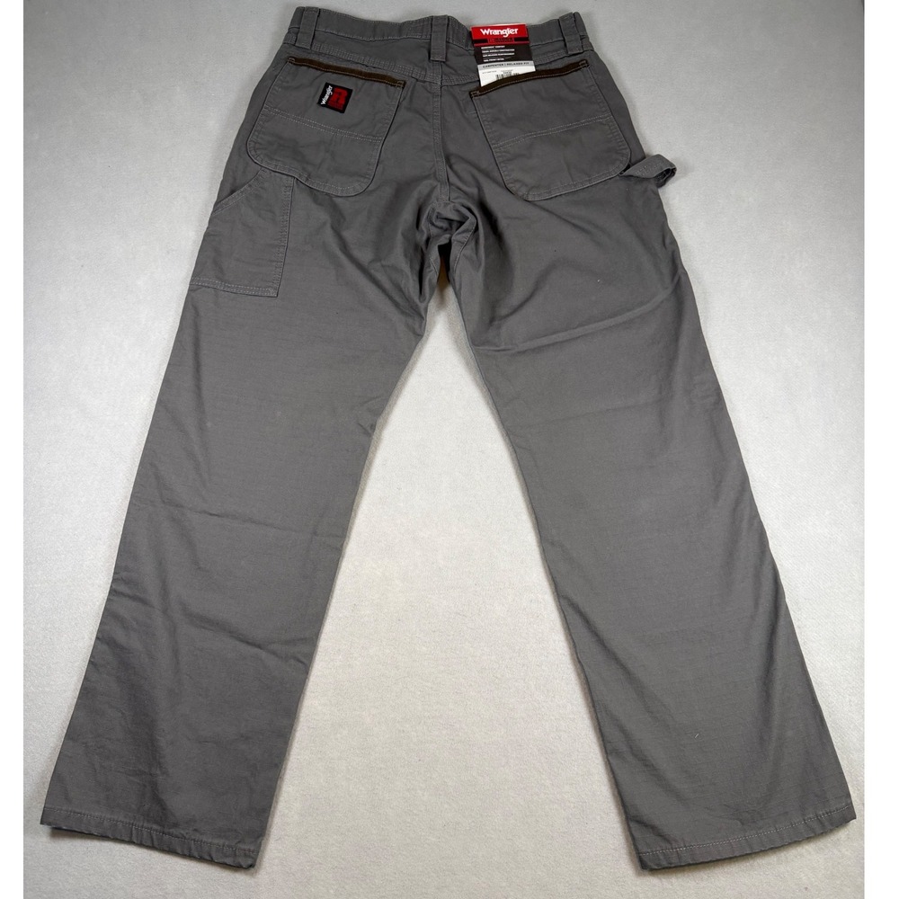 Wrangler Riggs Workwear Mens 32x32 Relaxed Fit Carpenter Pants Grey 103W020ST